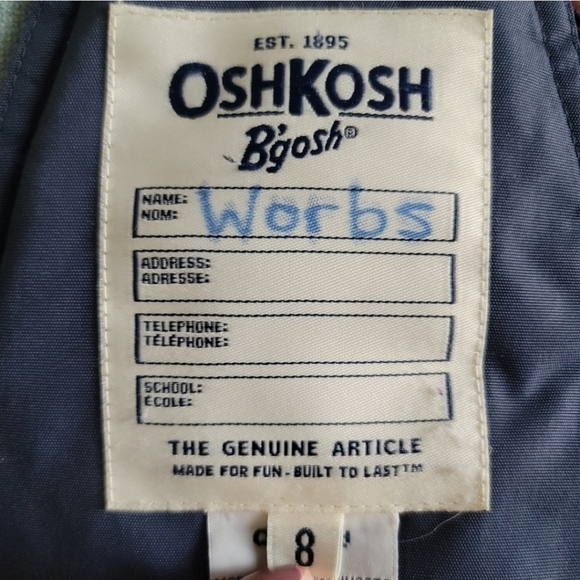 Oshkosh B'Gosh Heavyweight Snow Pants With Suspenders Size 8 in Blue - Picture 8 of 13
